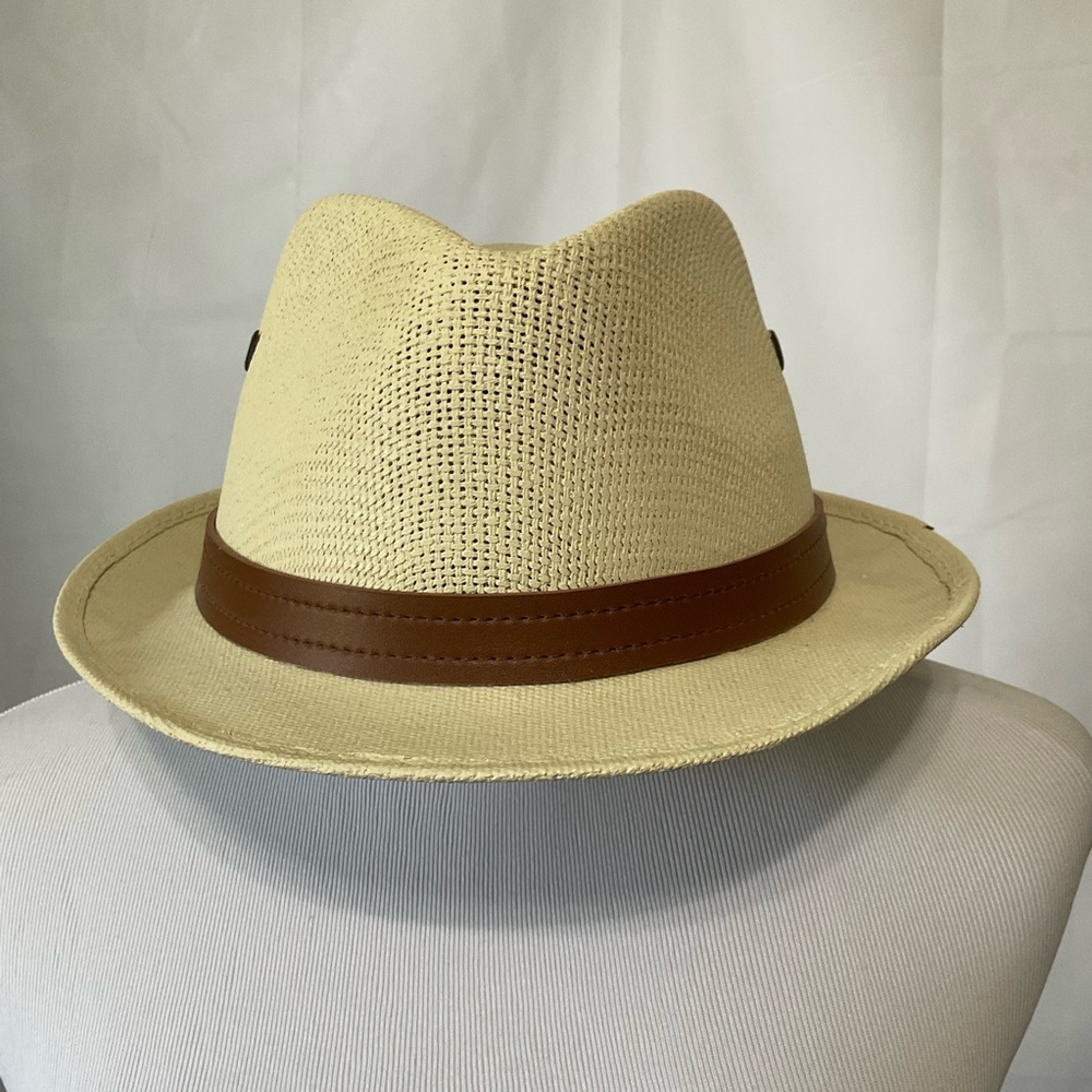 Jen West Hats Classic Cream Fedora Hat Size Medium